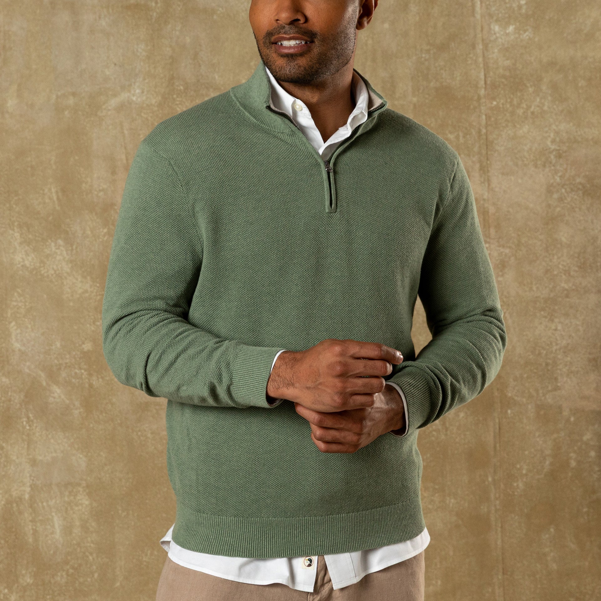 Colton Pique 1/4 Zip Sweater