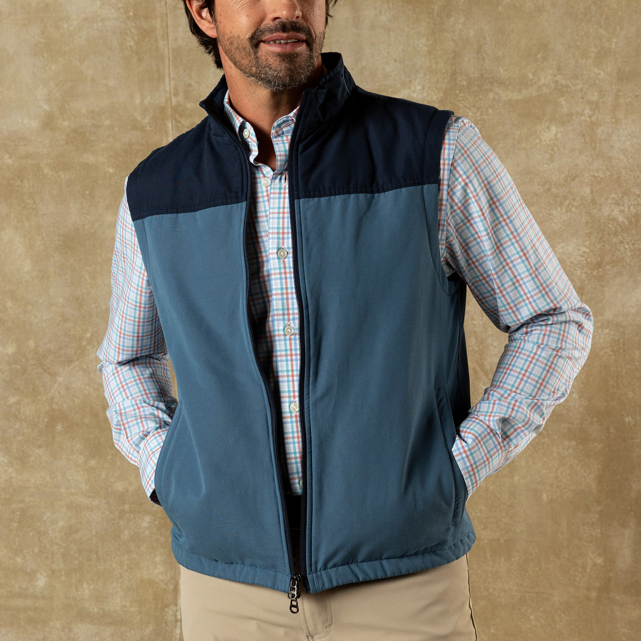 Long Drive Performance Vest - Navy