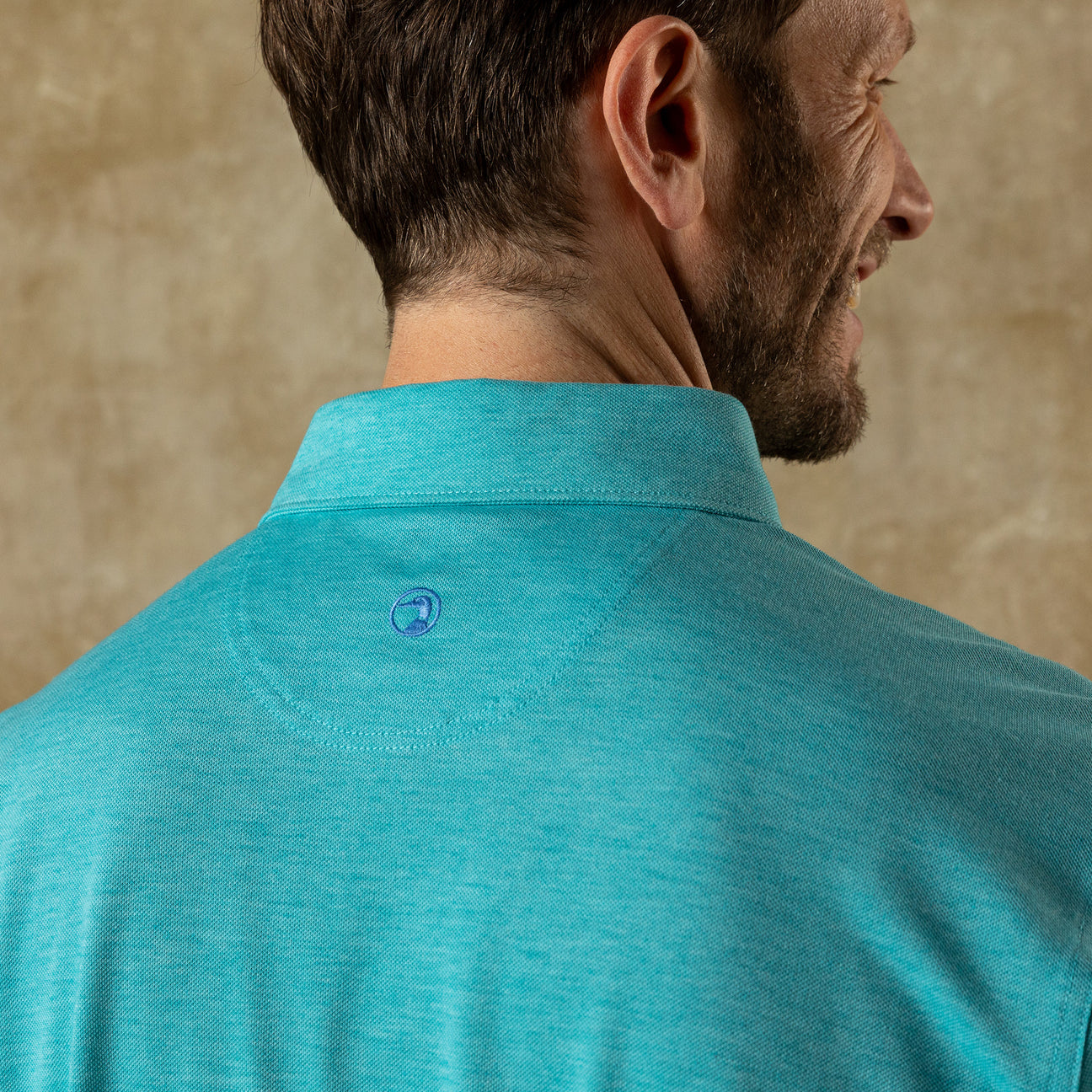 Summerford Performance Pique Polo - Lake Blue Heather