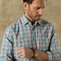 Cotton Slub Sport Shirt - Vernon Plaid - Rosewood