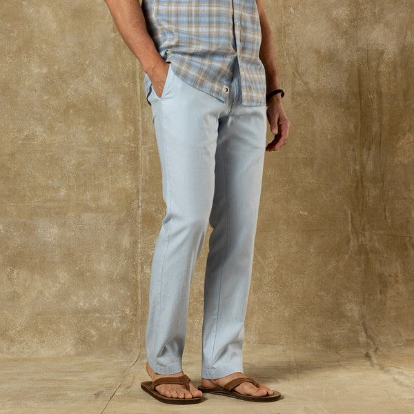 Classic Fit Linen Gold School Chino