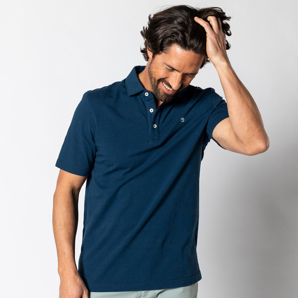Hanover Pima Cotton Polo - Navy