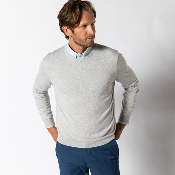 Buckley Jersey V-Neck Sweater