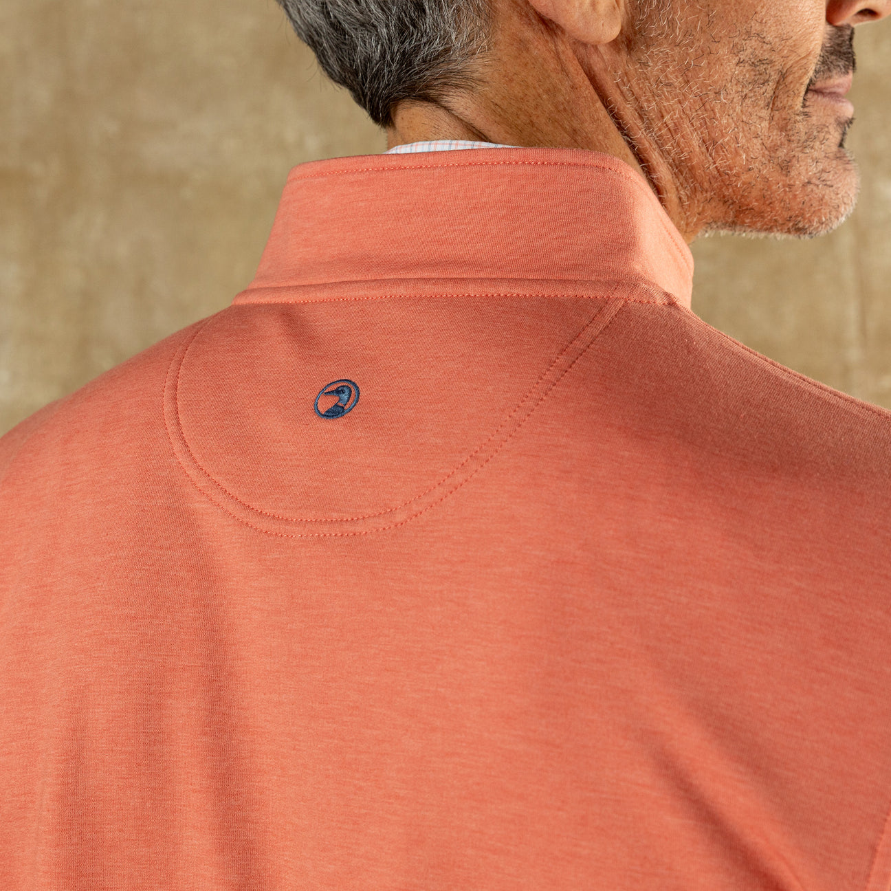 Dunmore Performance 1/4 Zip Pullover - Coral Heather