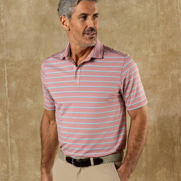 Long Drive Polo - Eldred Stripe