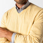 Buckley Jersey V-Neck Sweater - Faded Peach