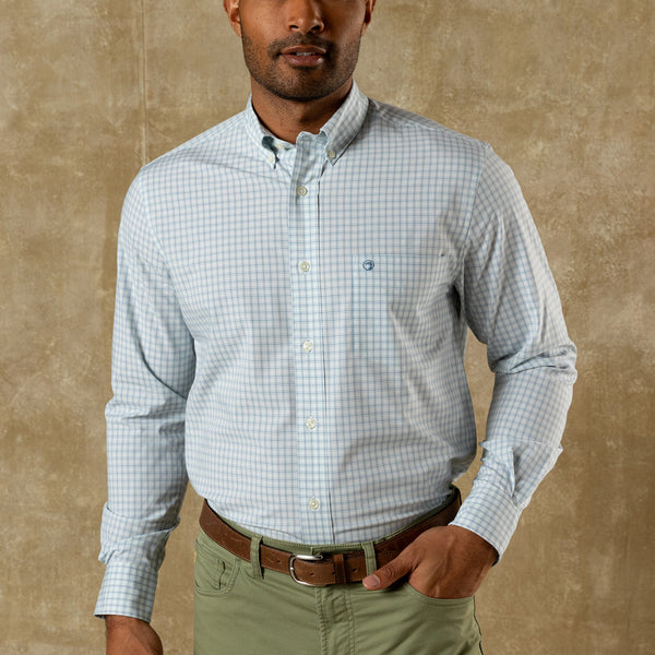 Performance Poplin Sport Shirt - Stokes Plaid