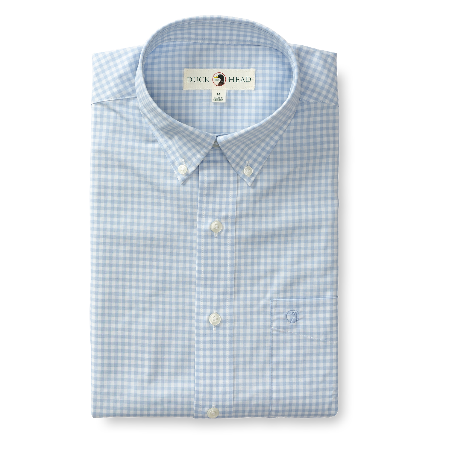 Walton Gingham Performance Poplin Sport Shirt - Zen Blue
