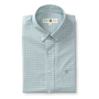 Performance Poplin Sport Shirt - Langley Plaid - Flint Blue
