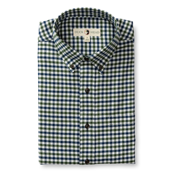 Varney Plaid Cotton Flannel Sport Shirt