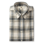 Cotton Flannel Sport Shirt - Rolland Plaid - Stone Heather