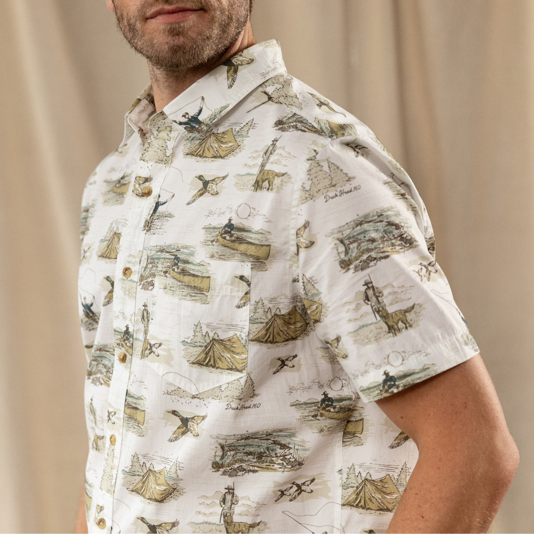 duck dress shirt Tipsy Elves Men's Blue Rubber Ducky Hawaiian Button Down Shirt Size Small