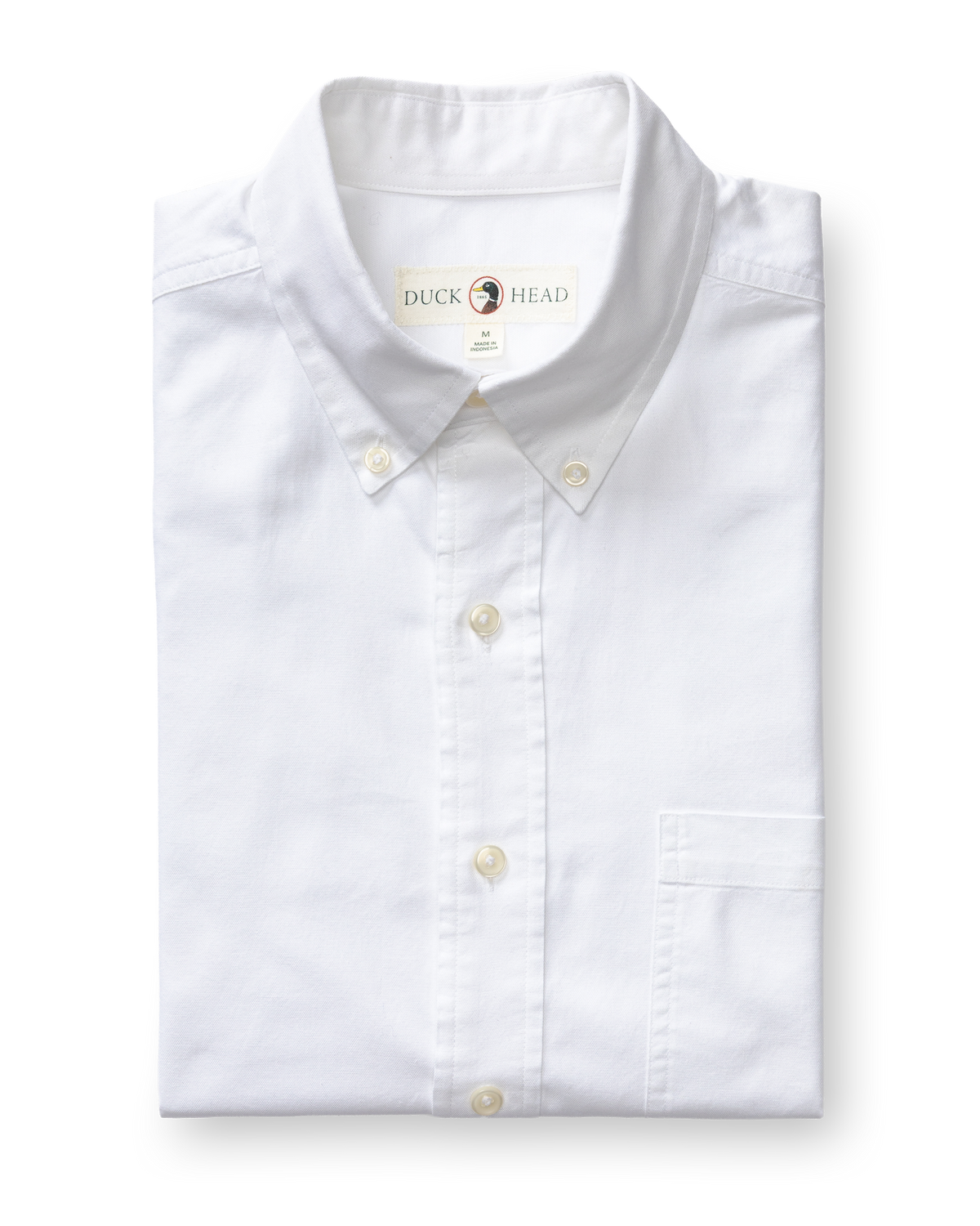 Cotton Oxford Sport Shirt - Morris Solid - White