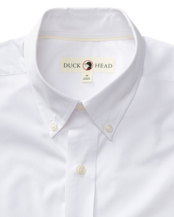 Performance Poplin Sport Shirt - Boyce Solid- White