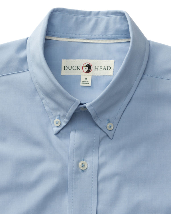 Performance Poplin Sport Shirt - Boyce Solid - Light Blue