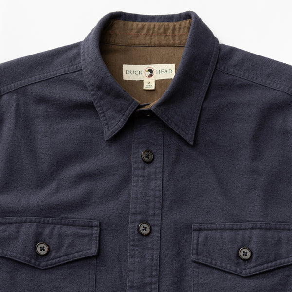 Slater Moleskin Overshirt - Naval Grey