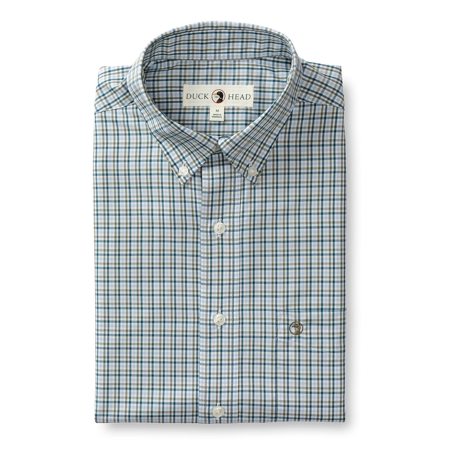 Performance Poplin Sport Shirt - Benton Plaid - Legion Blue