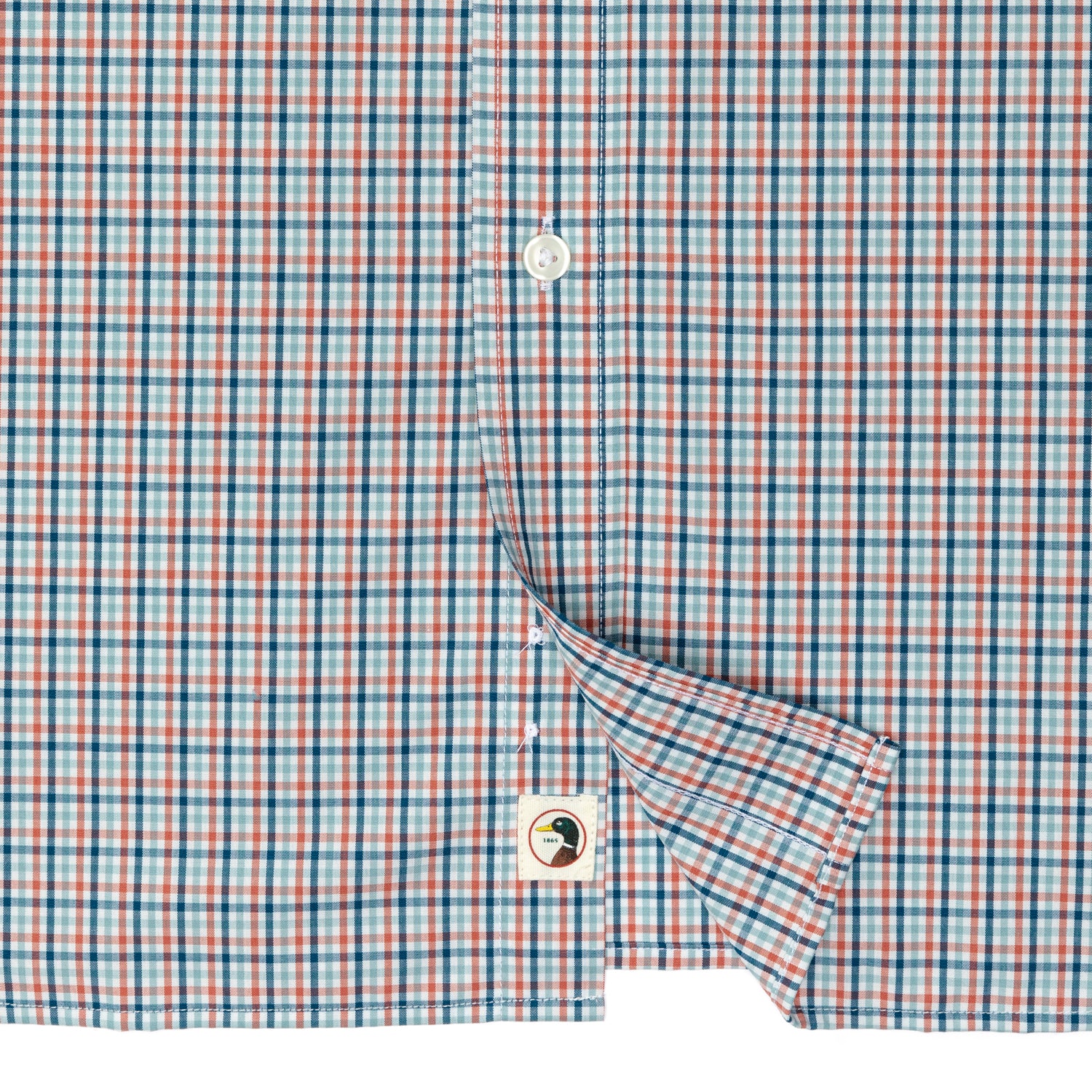 Performance Poplin Sport Shirt - Benton Plaid - Mirror Lake Blue