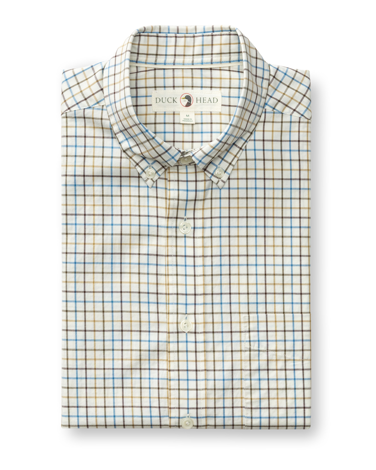 Cotton Twill Sport Shirt - Joyner Plaid - Wheatfield
