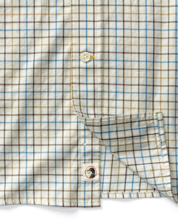 Cotton Twill Sport Shirt - Joyner Plaid - Wheatfield