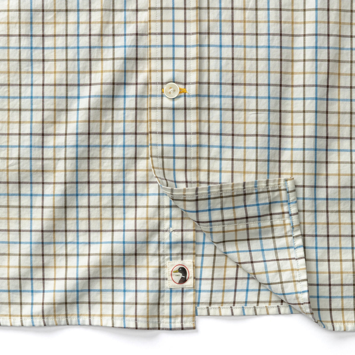 Cotton Twill Sport Shirt - Joyner Plaid - Wheatfield