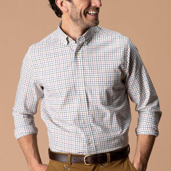 Cotton Twill Sport Shirt - Joyner Plaid