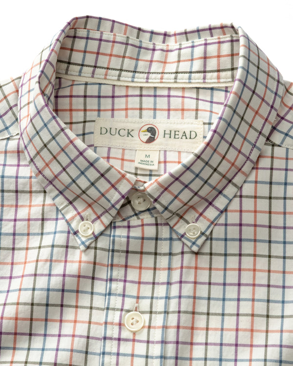 Cotton Twill Sport Shirt - Joyner Plaid - Weathered Rose