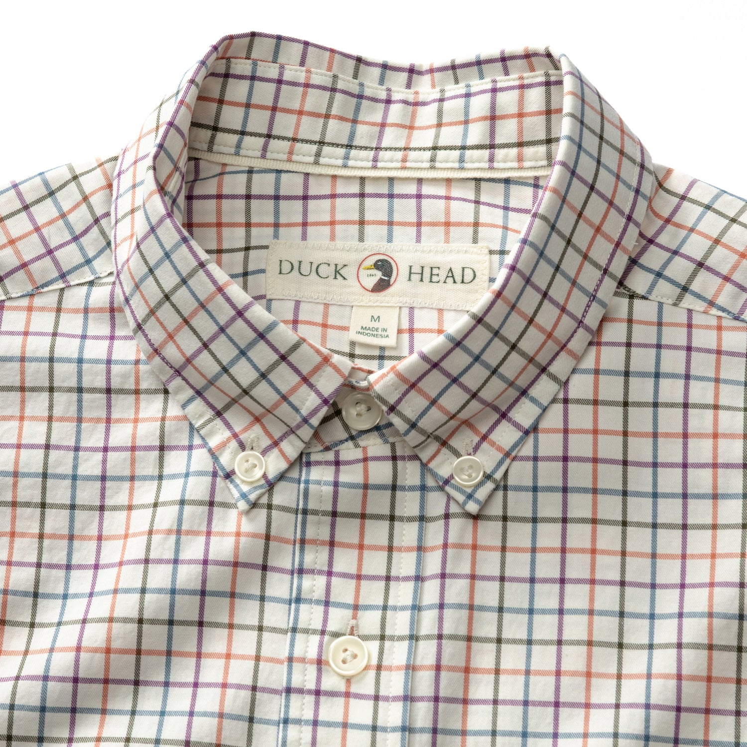 Cotton Twill Sport Shirt - Joyner Plaid - Weathered Rose