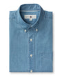 Denim Twill Sport Shirt - Dustin Solid - Denim