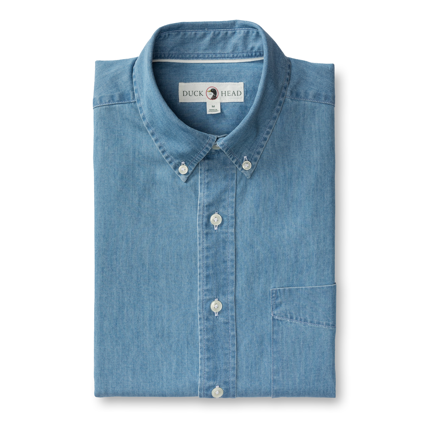 Denim Twill Sport Shirt - Dustin Solid - Denim