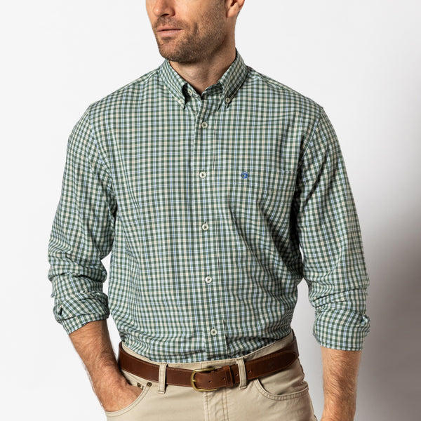 Performance Poplin Sport Shirt - Fallon Plaid