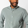 Cotton Cashmere Poplin Sport Shirt - Bolton Plaid - Duck Green
