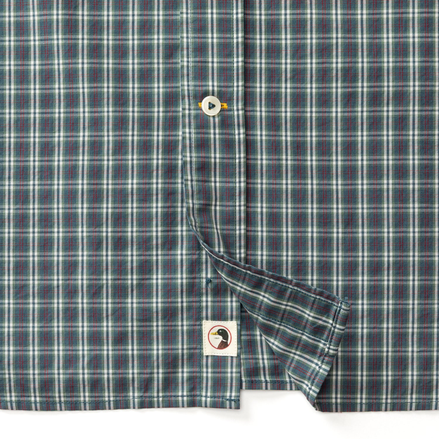 Cotton Cashmere Poplin Sport Shirt - Cody Plaid - Orion Blue