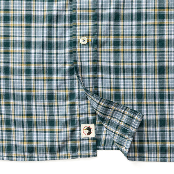 Cotton Twill Sport Shirt - Lanier Plaid - Emerald Green