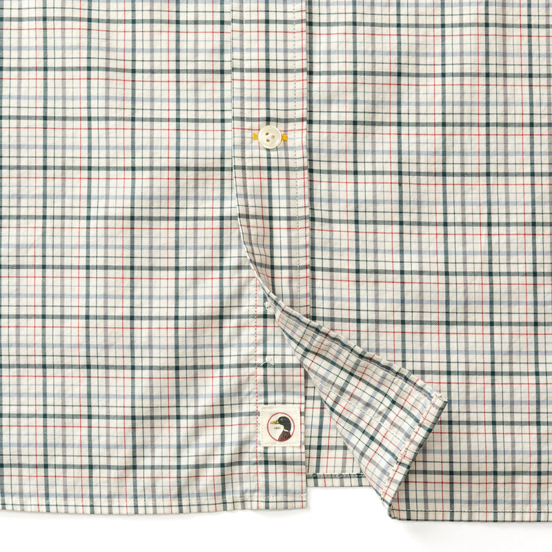 Cotton Twill Sport Shirt - Cooper Plaid - Emerald Green