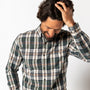Cotton Slub Sport Shirt - Huntington Plaid - Duck Green