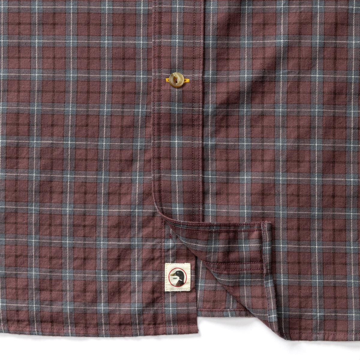 Cotton Wool Sport Shirt - Mercer Plaid - Huckleberry