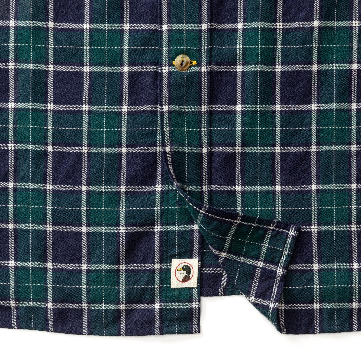 Cotton Wool Sport Shirt - Pickens Plaid - Emerald Green