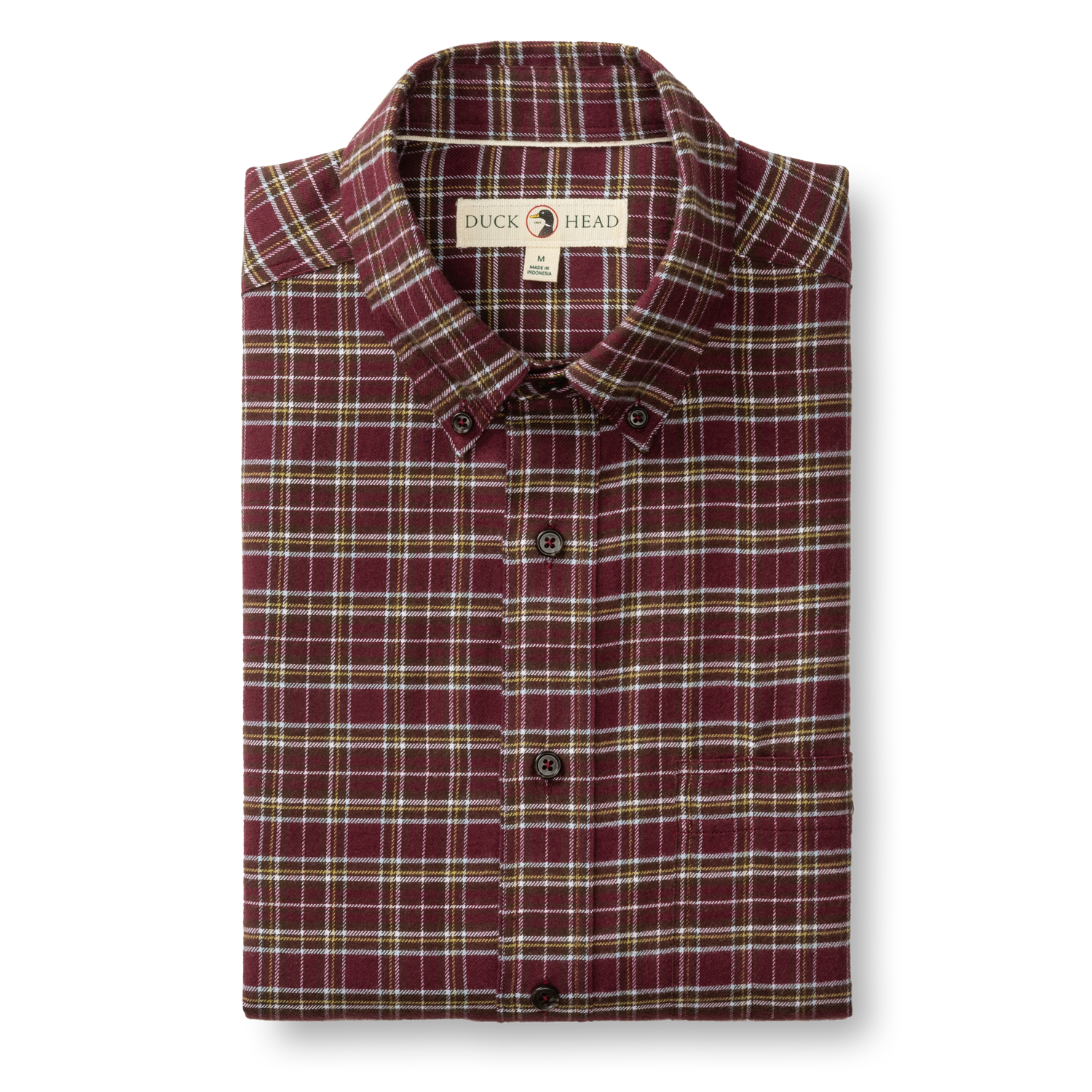 Cotton Flannel Sport Shirt - Abott Plaid - Fig