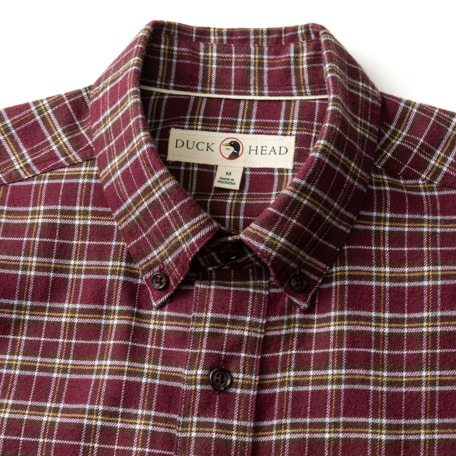 Cotton Flannel Sport Shirt - Abott Plaid - Fig