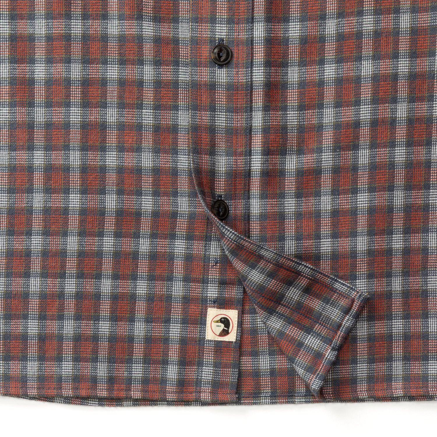 Performance Flannel Sport Shirt - Ballard Plaid - Burnt Brick