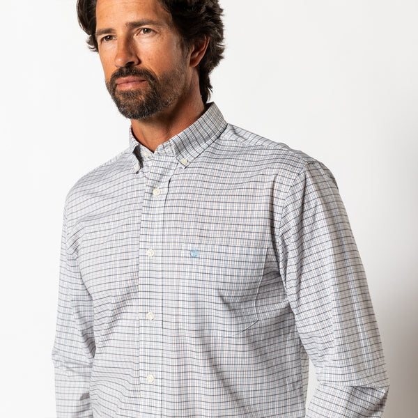 Performance Poplin Sport Shirt - Edison Plaid