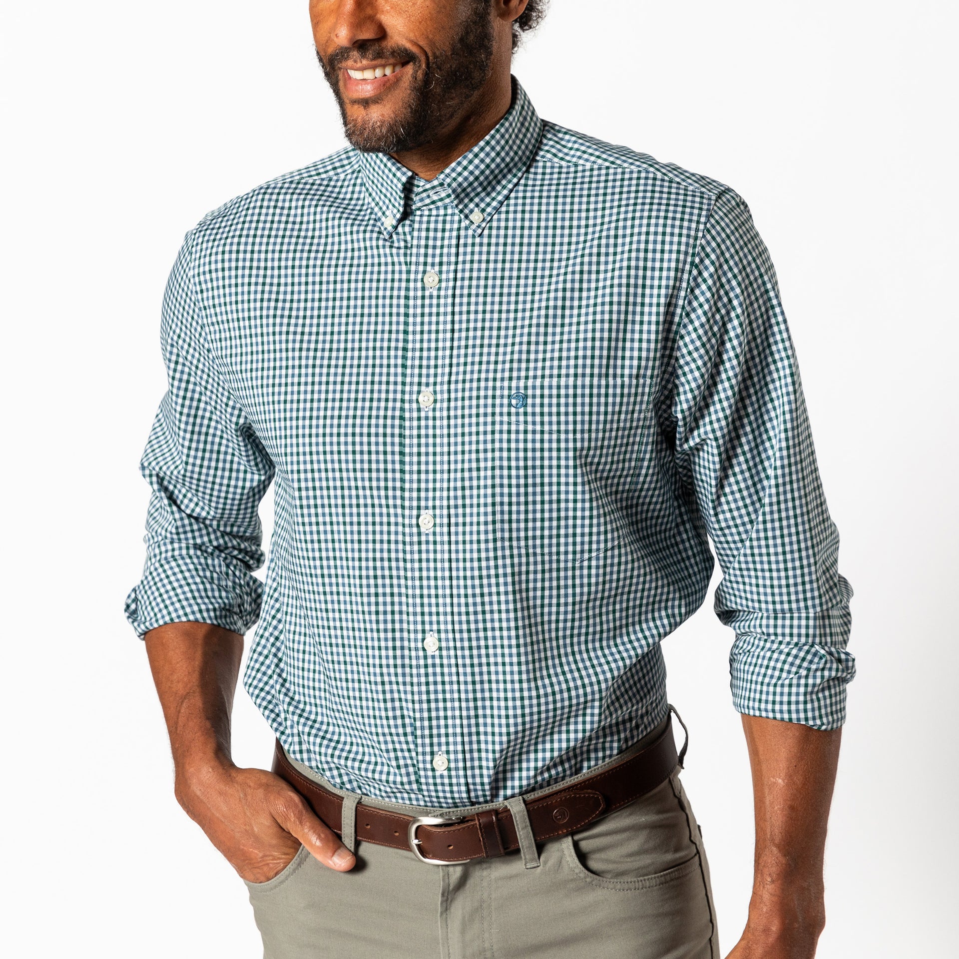 Performance Poplin Sport Shirt - Merill Gingham