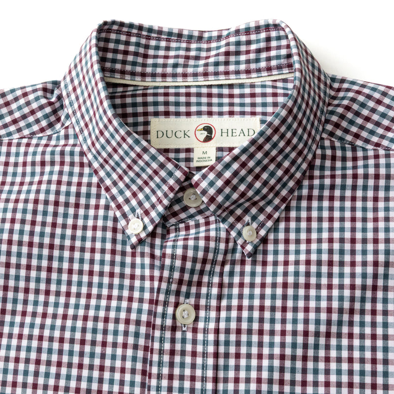 Performance Poplin Sport Shirt - Merill Gingham - Fig