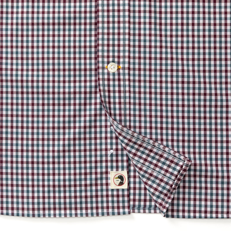 Performance Poplin Sport Shirt - Merill Gingham - Fig