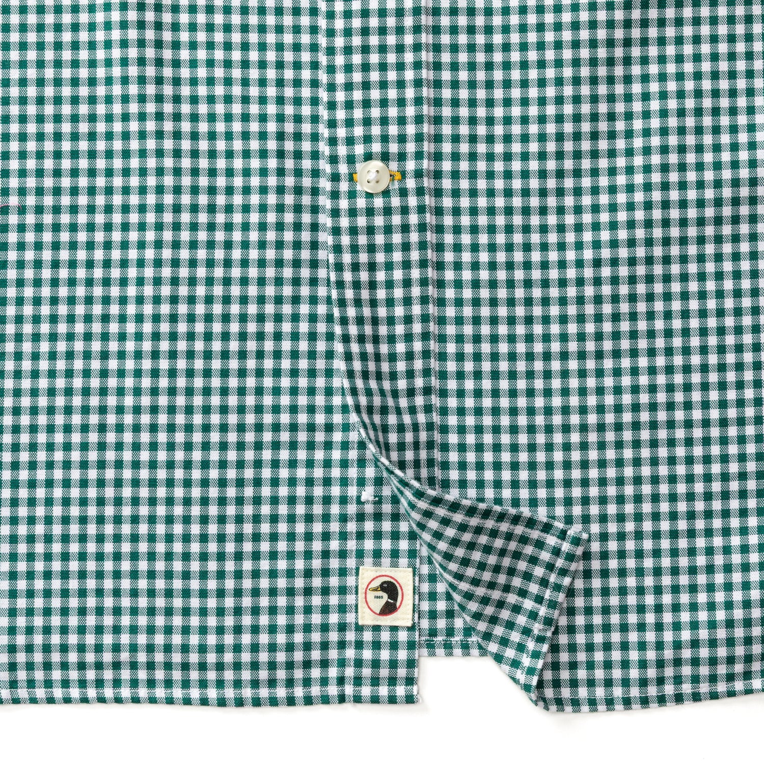 Cotton Oxford Sport Shirt - Ryder Gingham - Forest Green