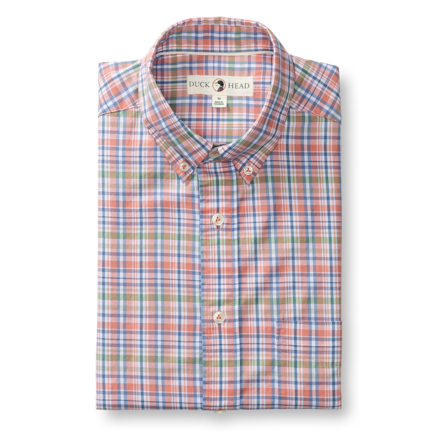 Cotton Twill Sport Shirt - Pratt Plaid - Rosewood