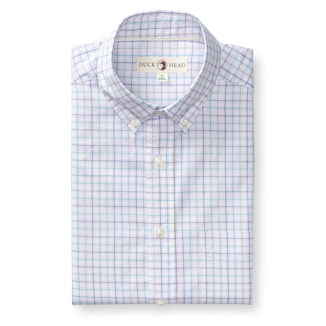 Cotton Twill Sport Shirt - Ashland Plaid - Pale Pink