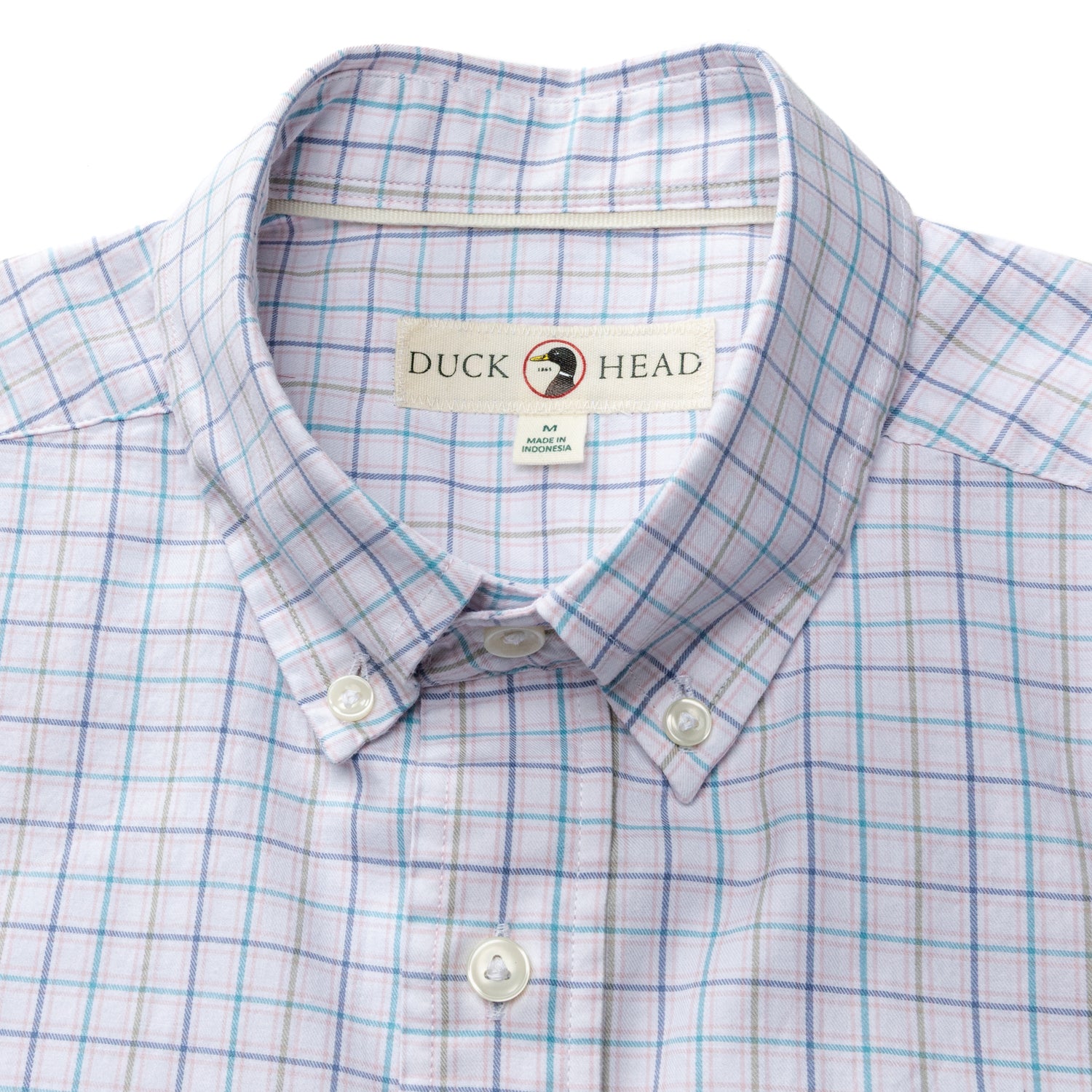 Cotton Twill Sport Shirt - Ashland Plaid - Pale Pink