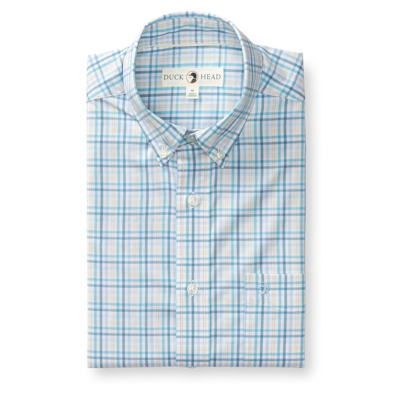 Performance Poplin Sport Shirt - Brody Plaid - Yellow